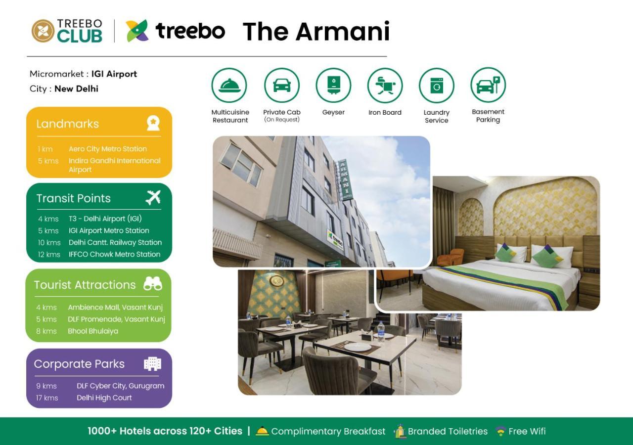 Treebo The Armani Near Igi Airport Hotel New Delhi Ngoại thất bức ảnh